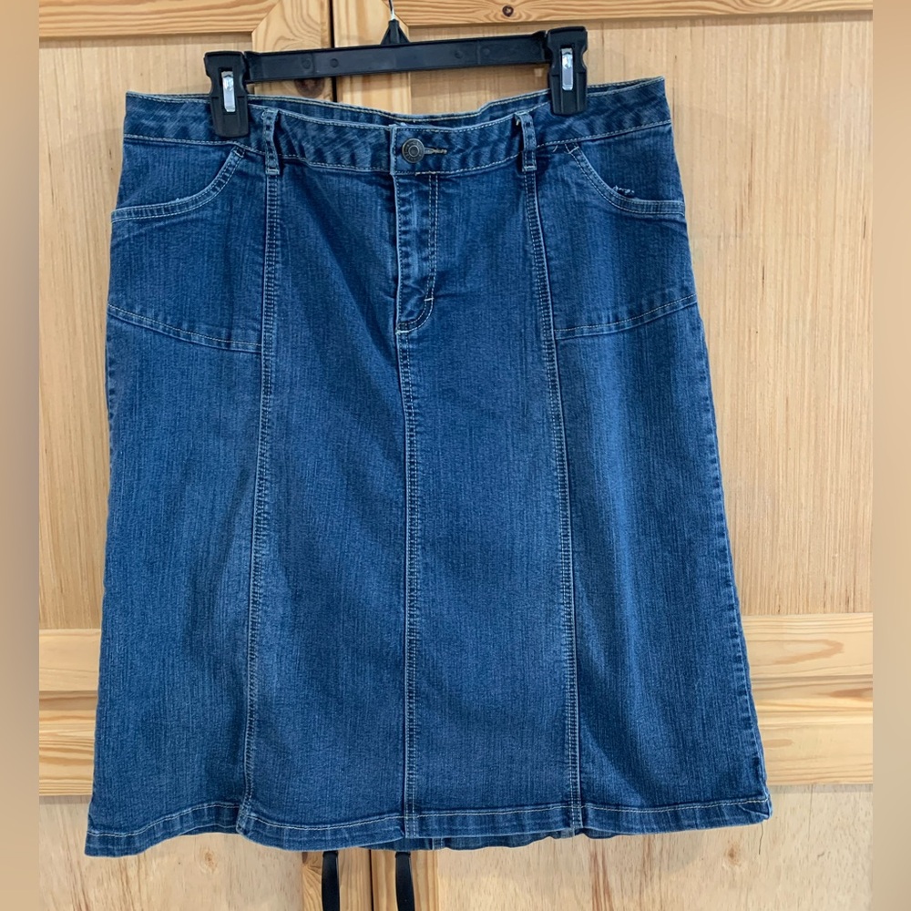 Cato Woman long modest denim jean skier size 16W
